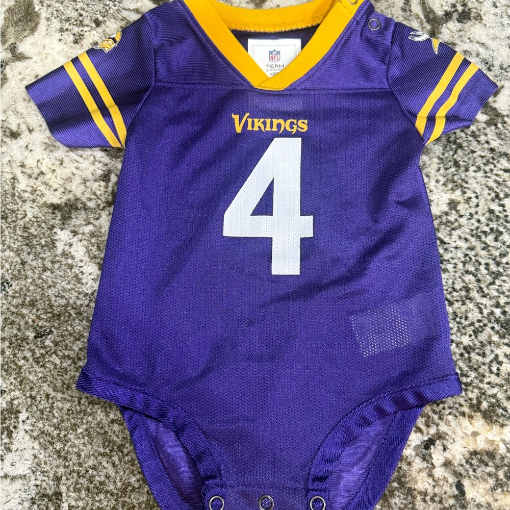 NFL Team Kids Bodysuit in Purple and Gold
